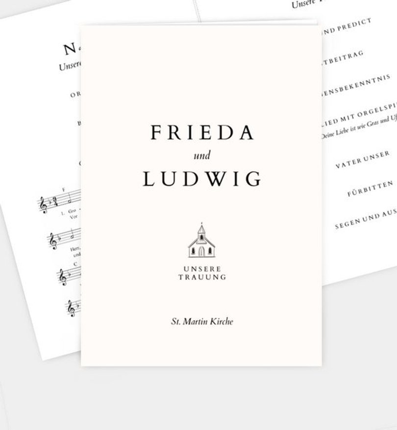 Kirchenheft Silberhochzeit Pure Liebe