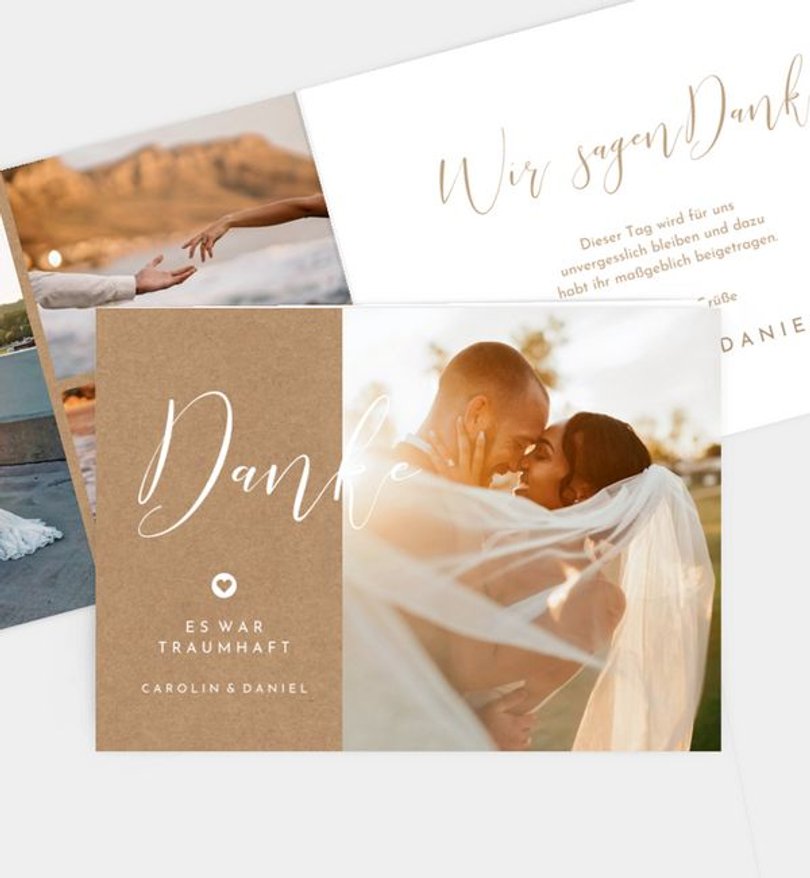Dankeskarte Hochzeit Easy Wedding
