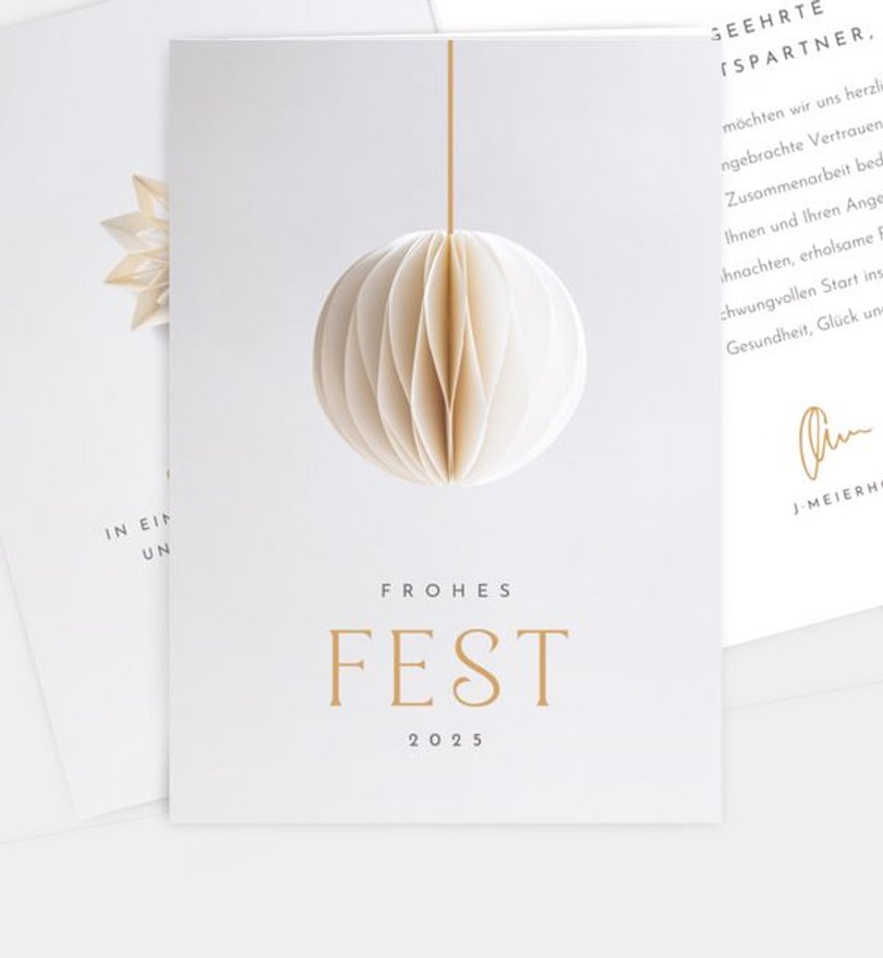 Weihnachtskarte Weihnachten geschäftlich Paper Ornament