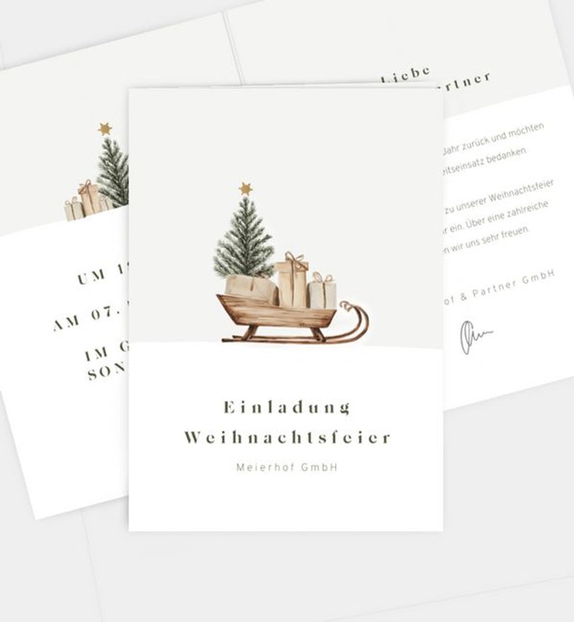 Weihnachtsfeier Weihnachtsfeier Nostalgic Sleigh