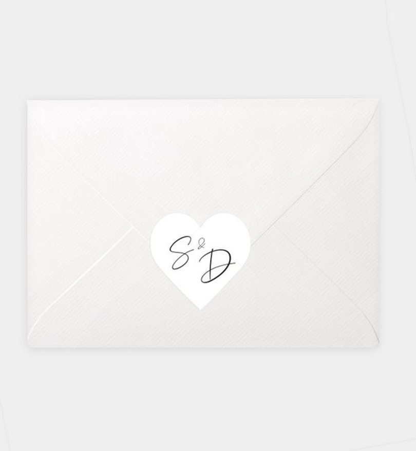 Siegelsticker Hochzeit Wiesenblume