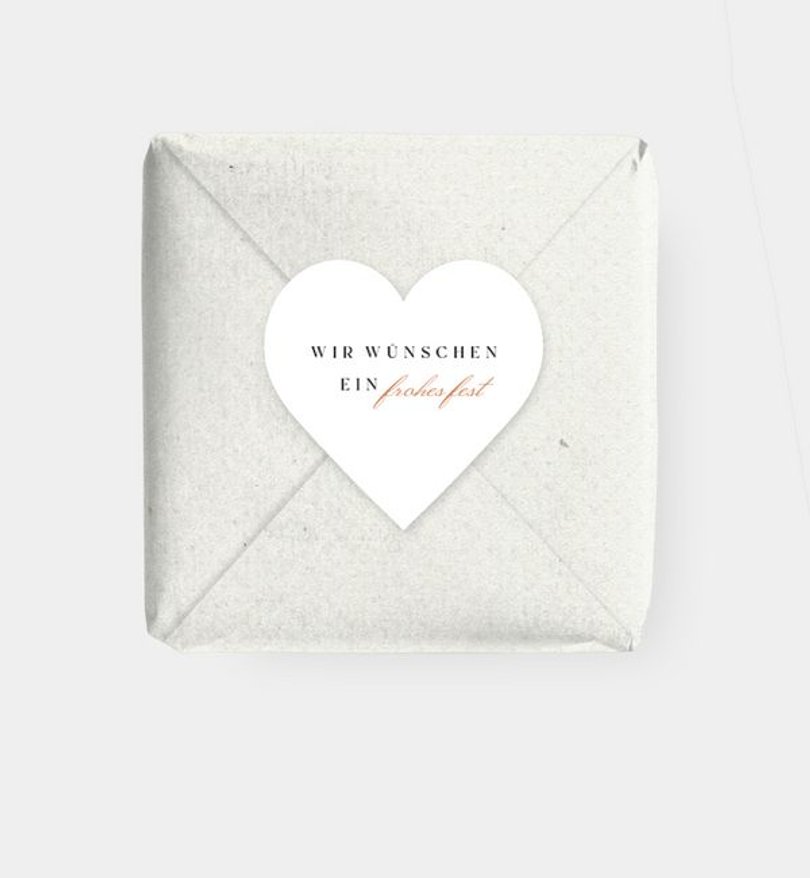 Geschenkaufkleber Geschäftlich Adventszauber