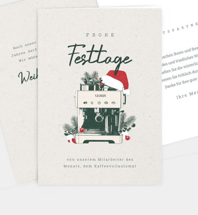 Weihnachtskarte Weihnachten geschäftlich Holiday Brew