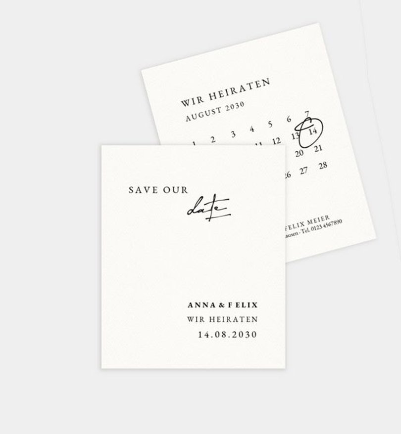 Save-The-Date Karte Hochzeit Urban Romance