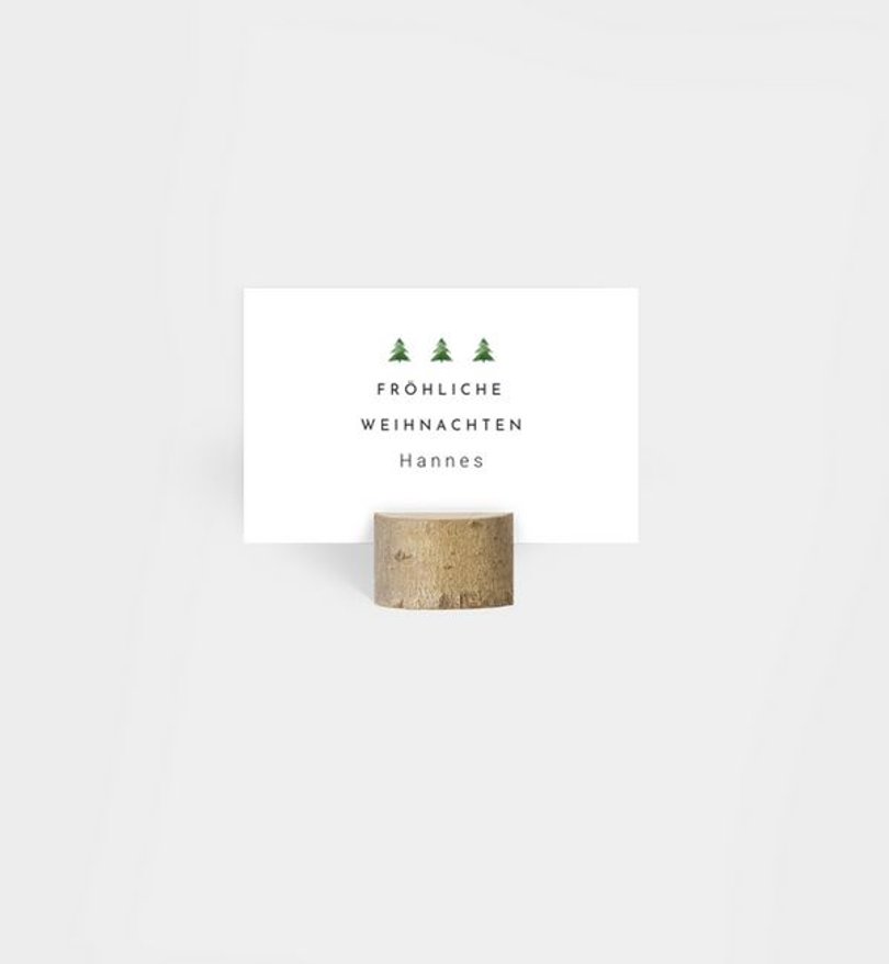 Tischkarte Weihnachten Kleiner Baum