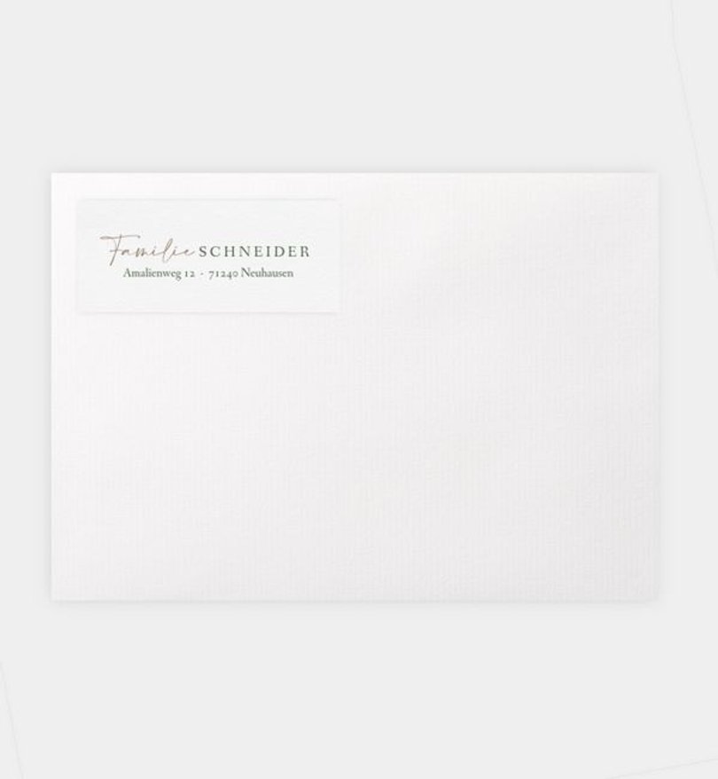 Absenderaufkleber Weihnachten Christmas Romance