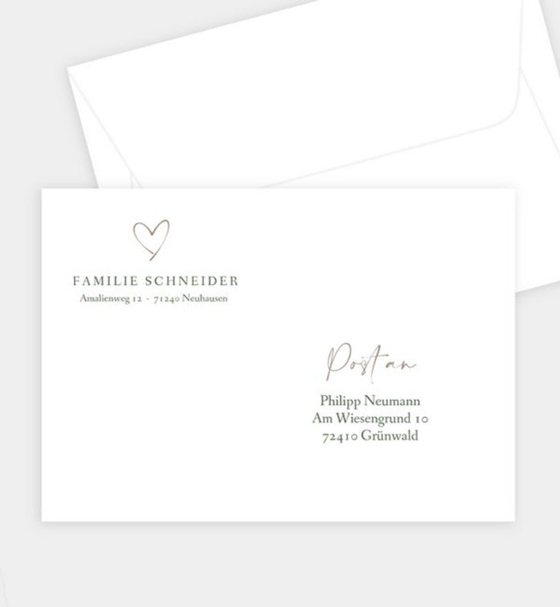 Briefumschlag Weihnachten Christmas Romance