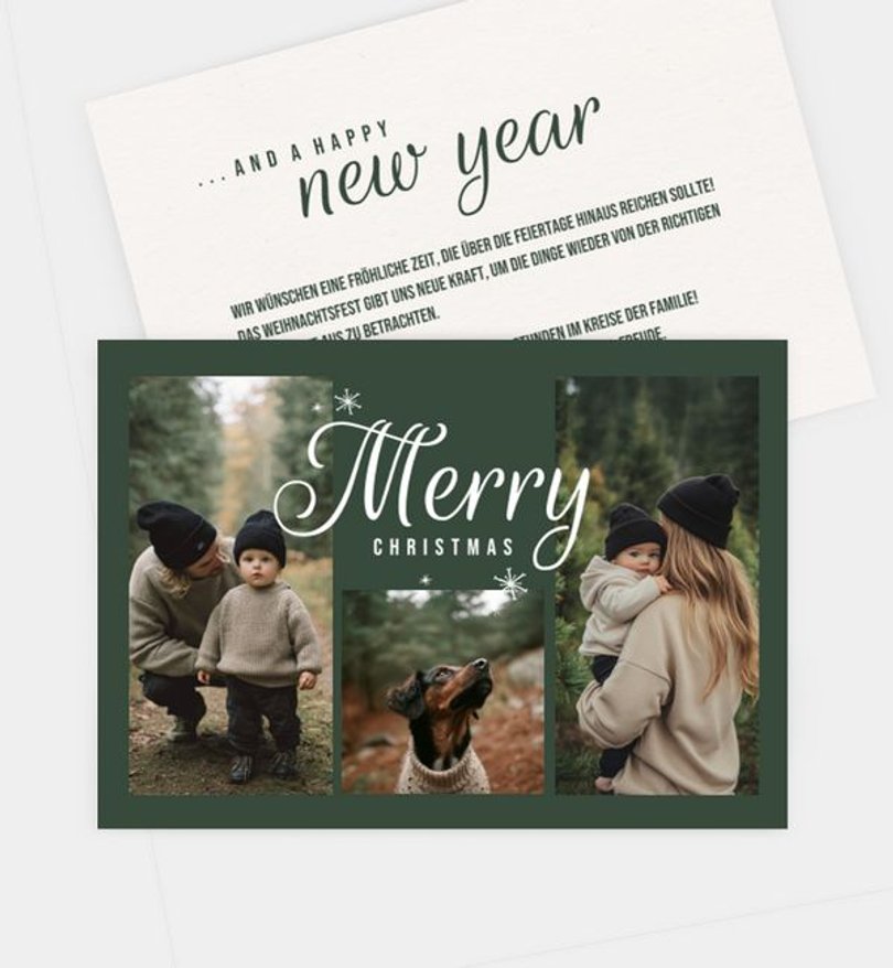 Weihnachtskarte Weihnachten/Privat Love and Stars