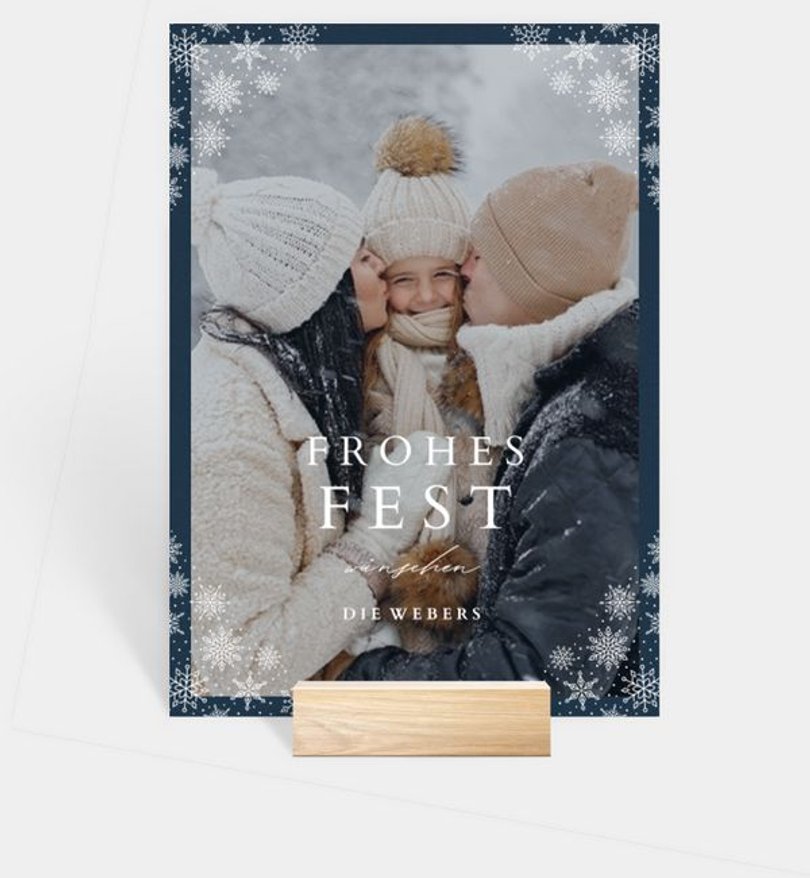 Fotoaufsteller Weihnachten Vintage Christmas