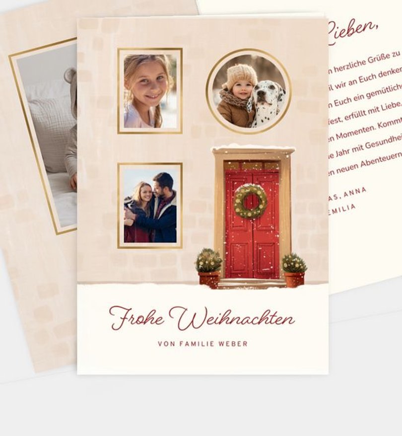Weihnachtskarte Weihnachten/Privat Christmas House