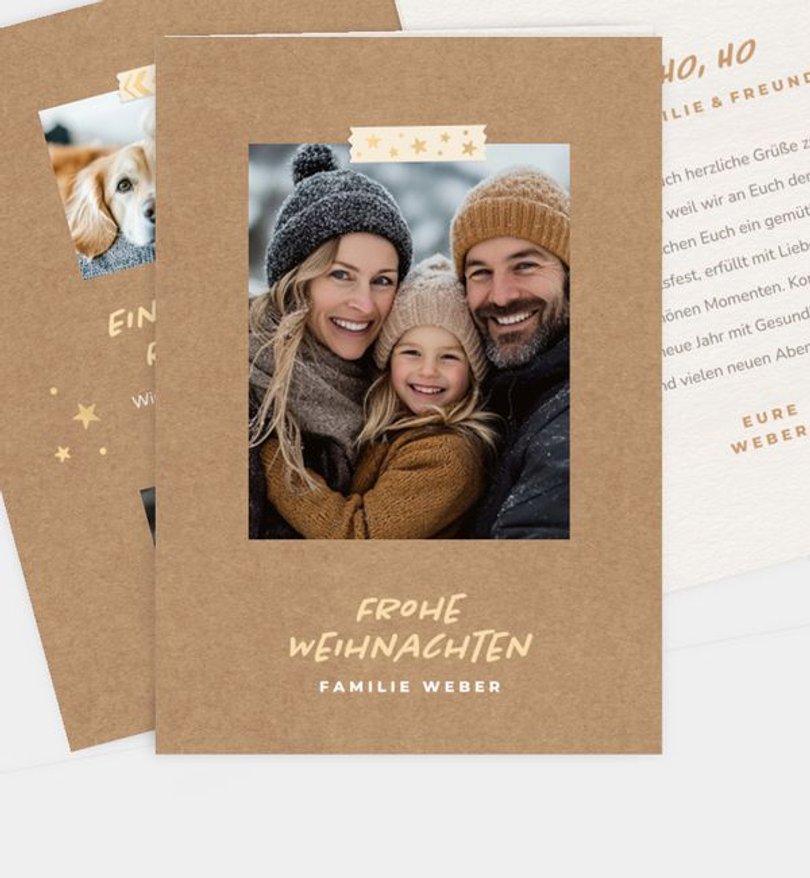 Weihnachtskarte Weihnachten/Privat Washi