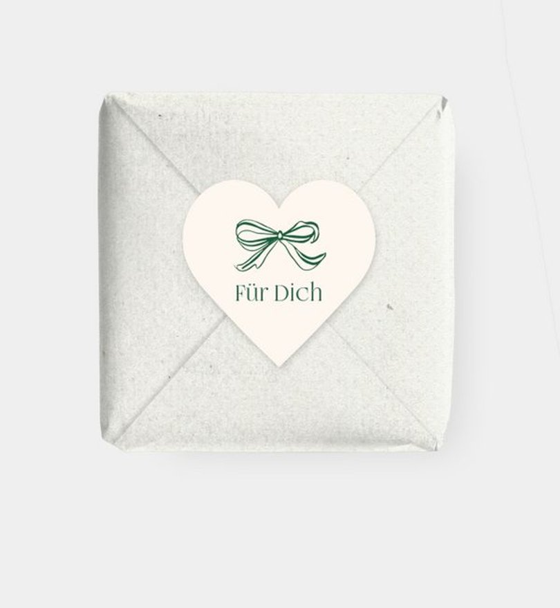 Geschenkaufkleber Weihnachten Green Whisper