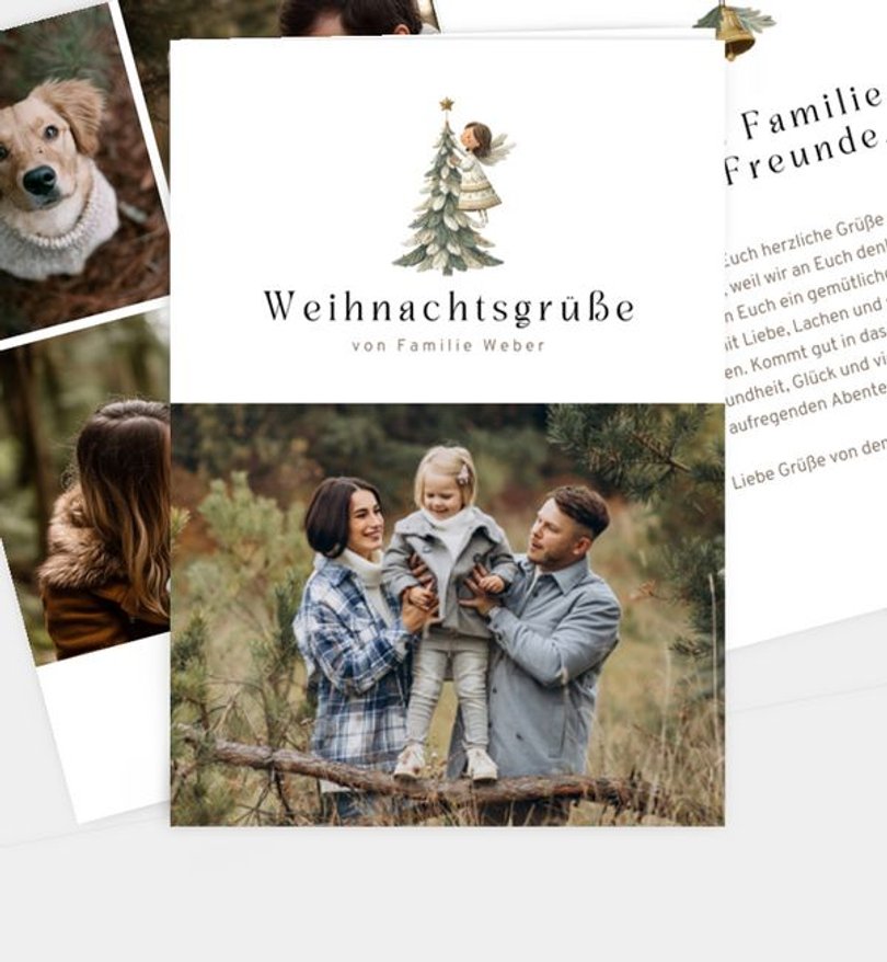 Weihnachtskarte Weihnachten/Privat Christkind