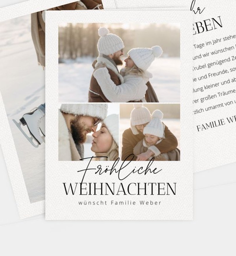 Weihnachtskarte Weihnachten/Privat Wintermomente