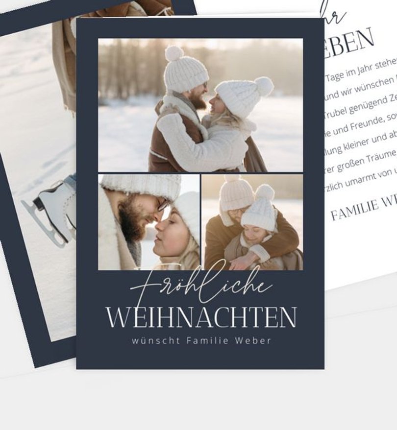 Weihnachtskarte Weihnachten/Privat Wintermomente
