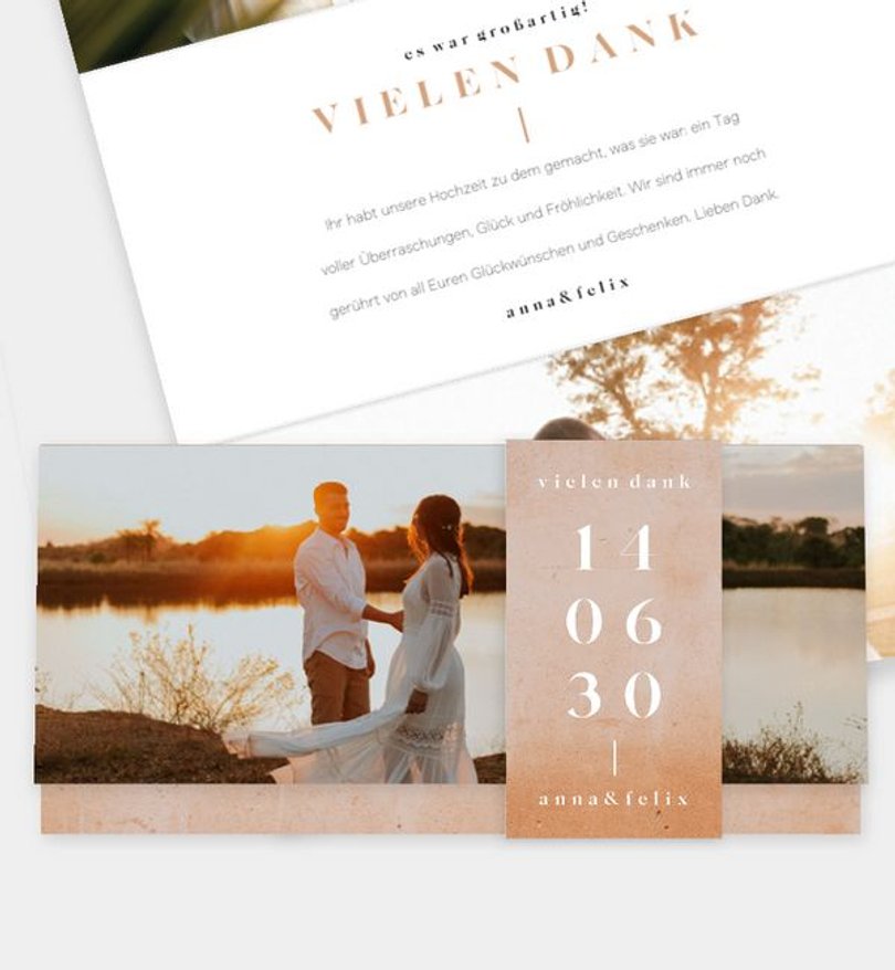 Dankeskarte Hochzeit Toscana