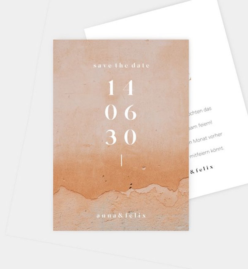 Save-The-Date Karte Hochzeit Toscana