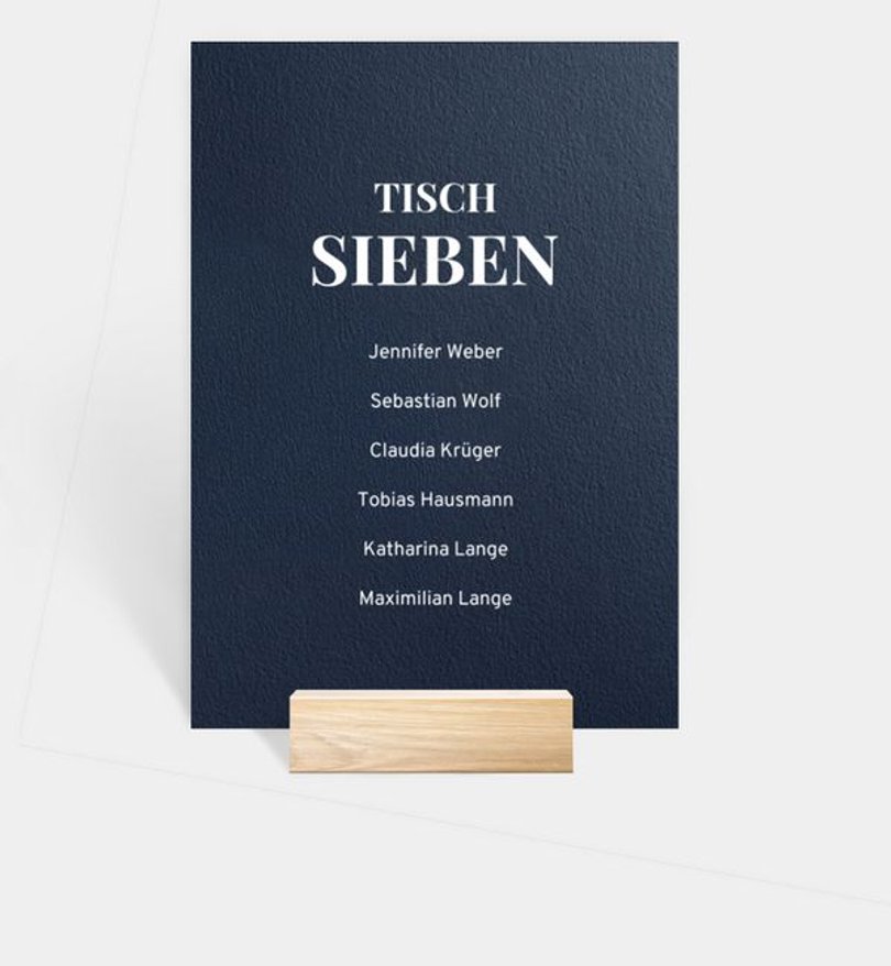 Gruppentischkarte Geburtstag Papercut