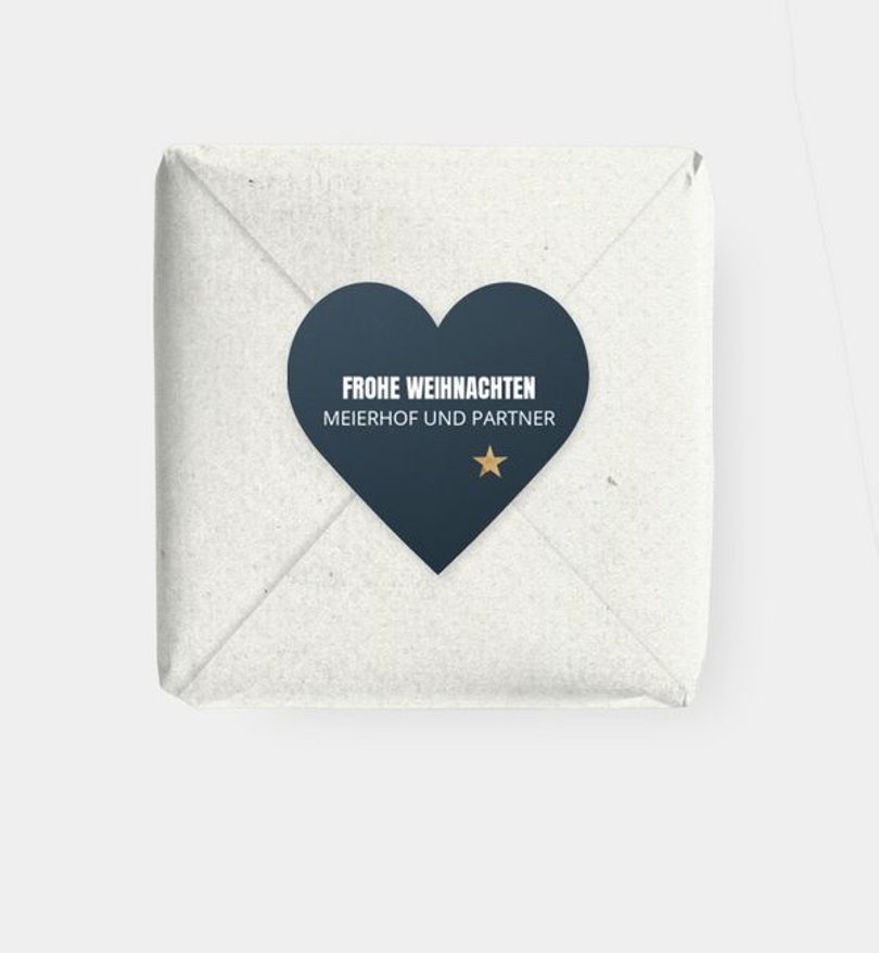 Geschenkaufkleber Geschäftlich Fünf Sterne
