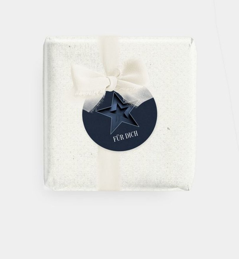 Geschenkanhänger Geschäftlich Paper Star