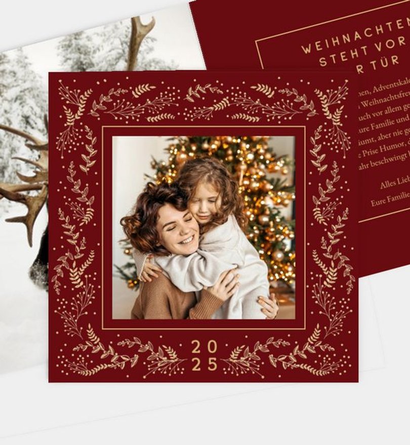 Weihnachtskarte Weihnachten/Privat Festliches Ornament · UNICEF