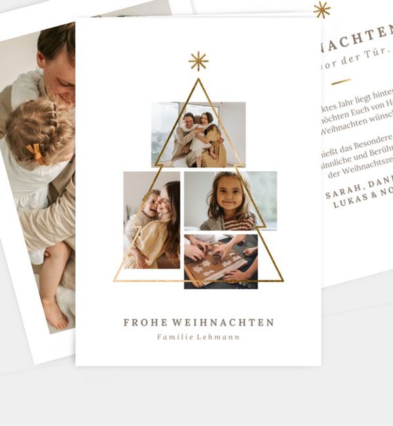 Weihnachtskarte Weihnachten/Privat Triangle Tree · UNICEF