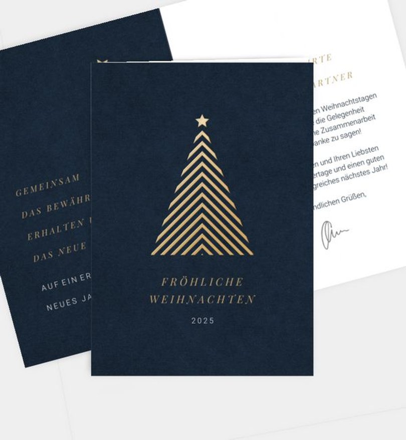 Weihnachtskarte Weihnachten/Geschäftlich Geometric Christmas · UNICEF