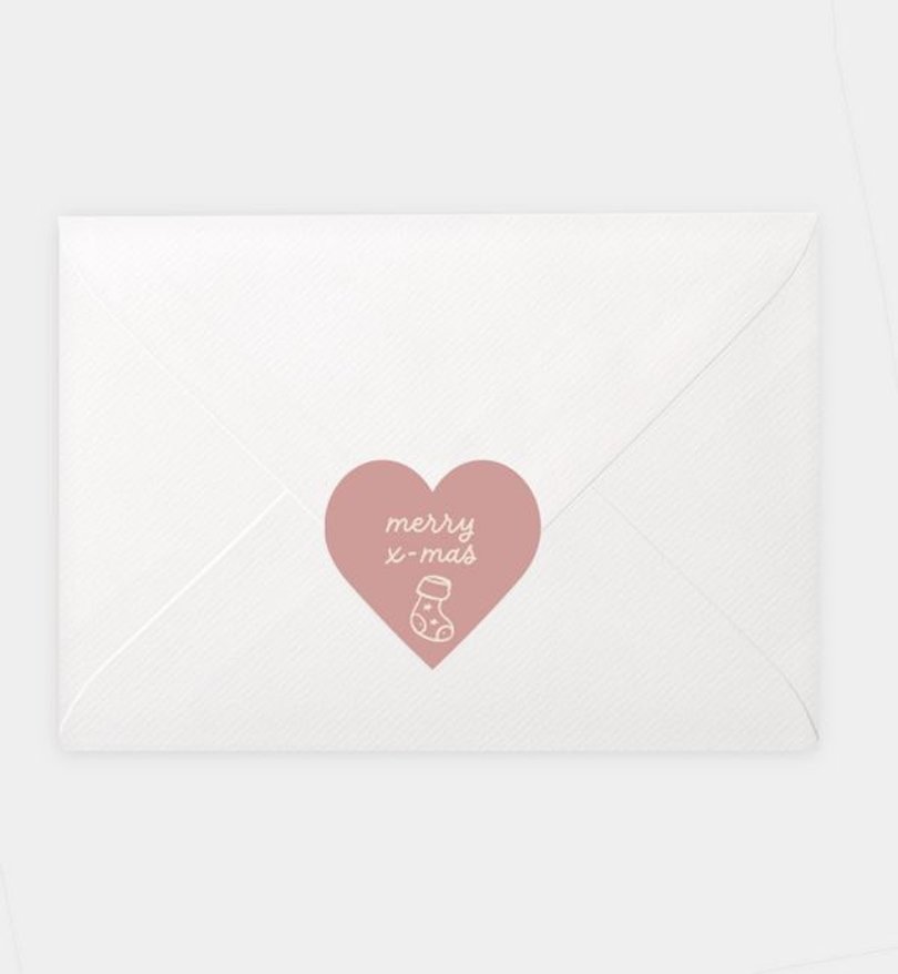 Siegelsticker Weihnachten Bunte Collage