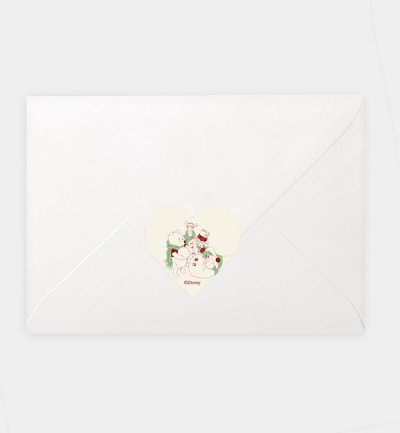 Siegelsticker Weihnachten Winnie Puuh · Merry and Bright