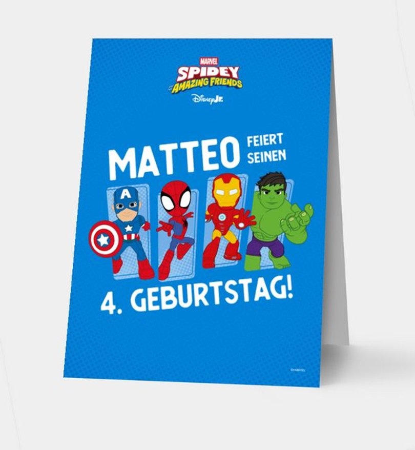 Gruppentischkarte Kindergeburtstag Gruppentischkarte