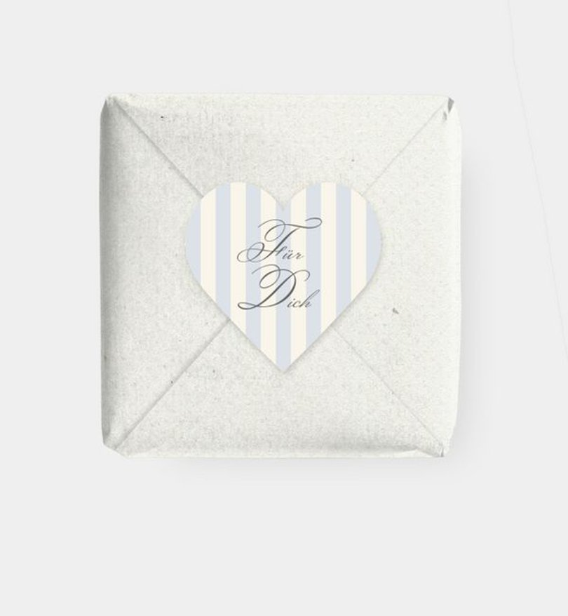 Geschenkaufkleber Hochzeit Royal Stripes