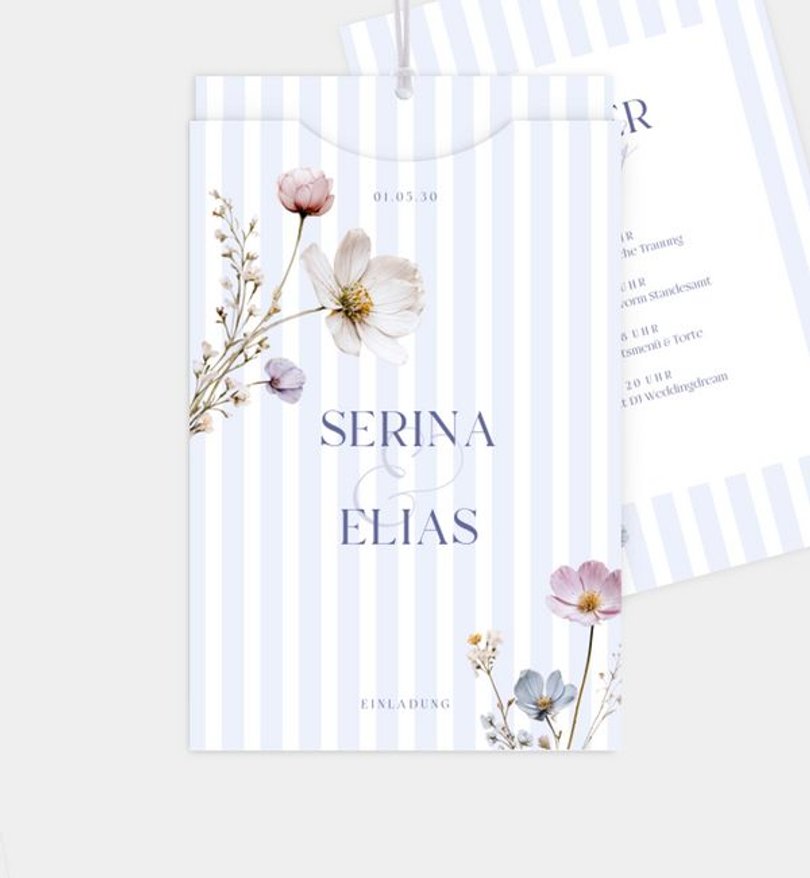 Einladungskarte Hochzeit Meadow Core