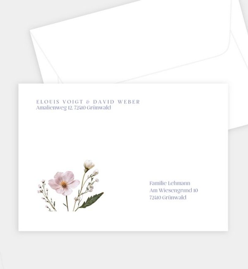 Briefumschlag Hochzeit Meadow Core
