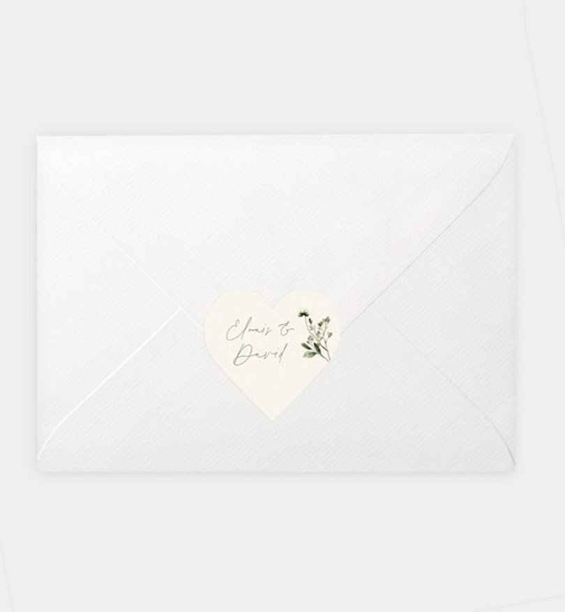 Siegelsticker Hochzeit Natural Bouquet