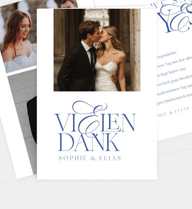 Dankeskarte Hochzeit Forever Love