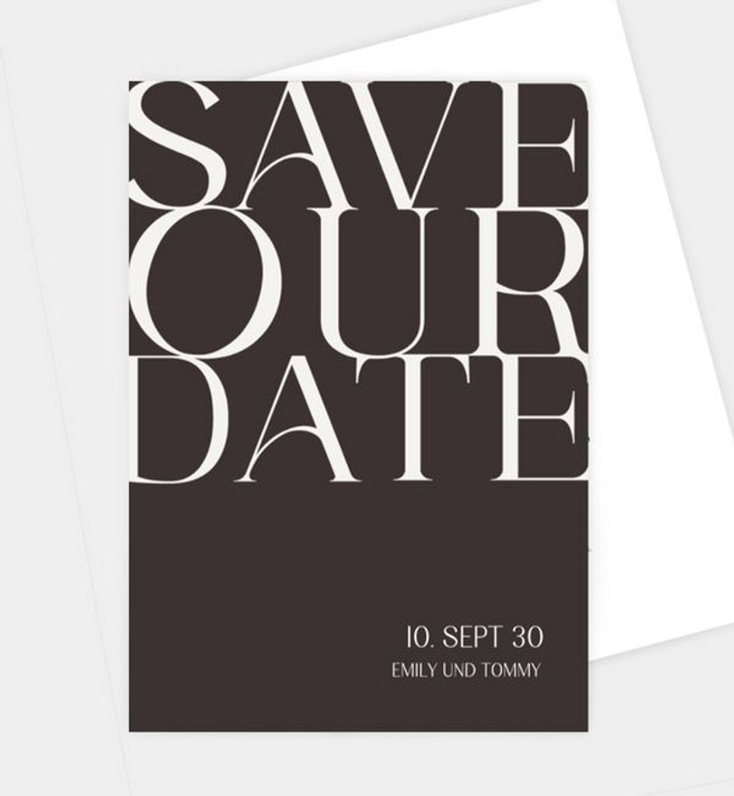 Save-The-Date Karte Hochzeit Urban Love