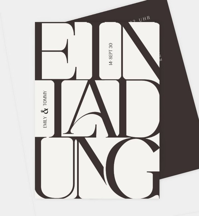 Einladungskarte Hochzeit Urban Love