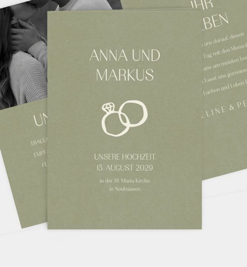 Einladungskarte Hochzeit Still yes