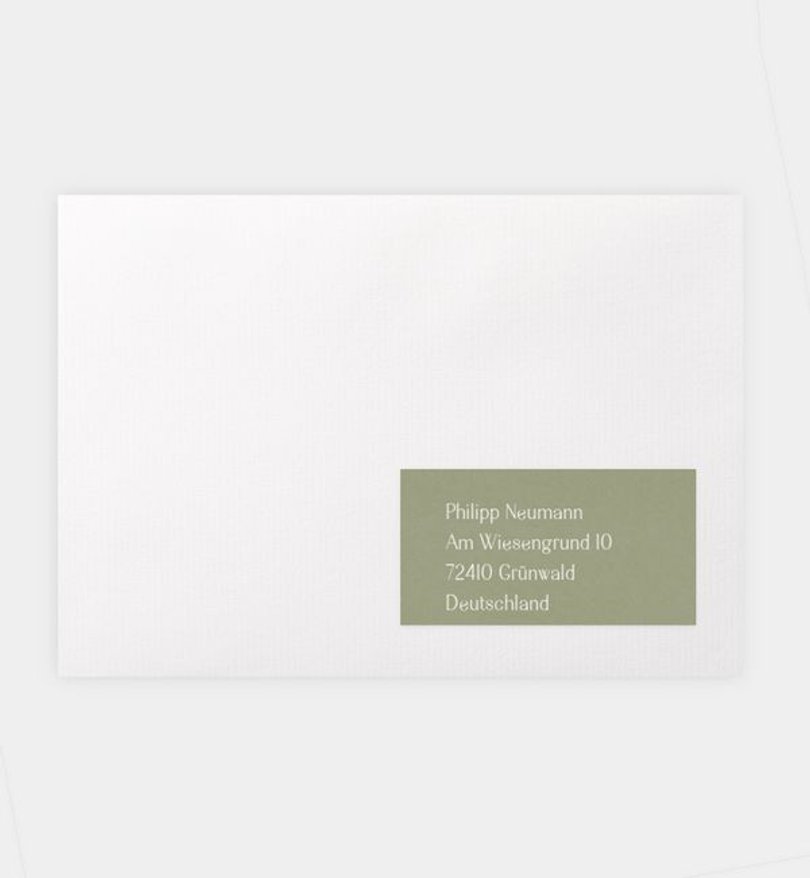 Empfängeraufkleber Hochzeit Timeless Letters