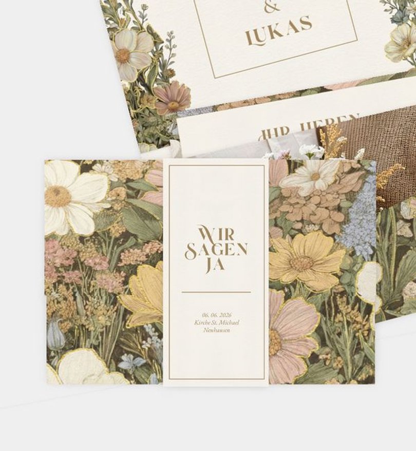 Einladungskarte Hochzeit Heavy Meadow