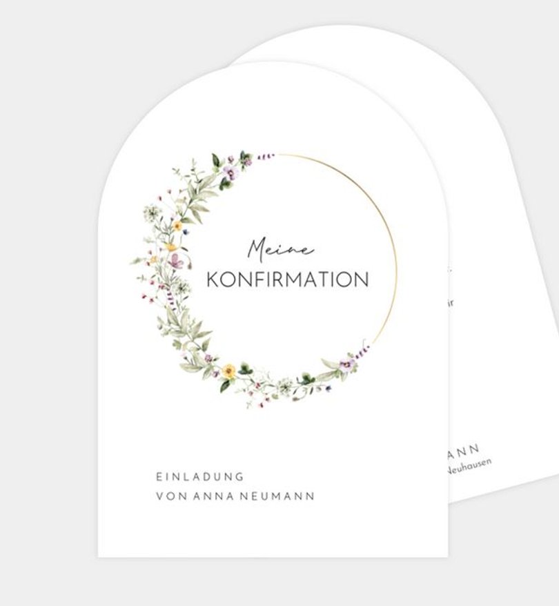Einladungskarte Konfirmation Grow Together