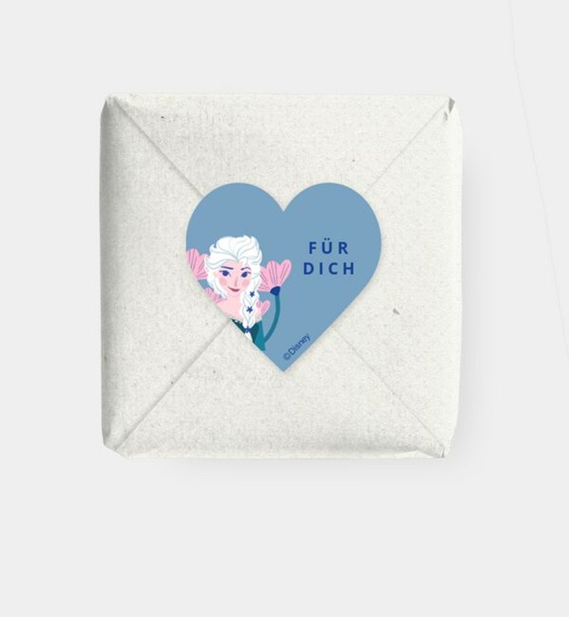 Geschenkaufkleber Kindergeburtstag Frozen · Eisblume