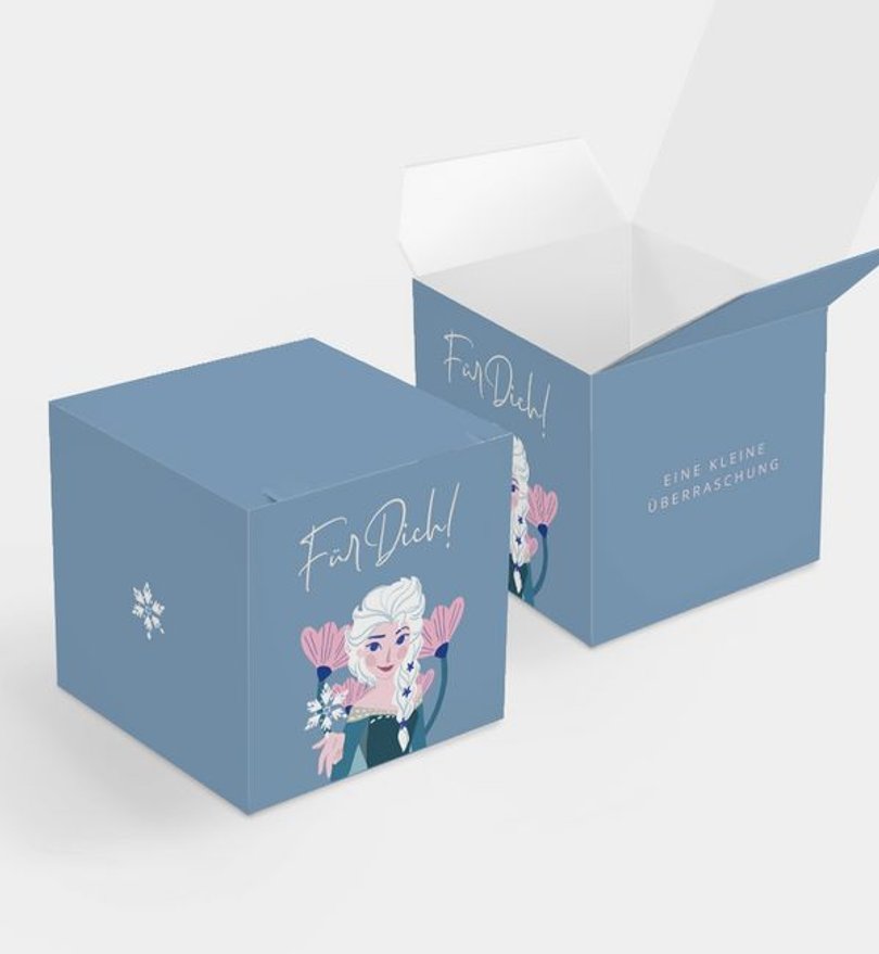 Gastgeschenk Kindergeburtstag Frozen · Eisblume