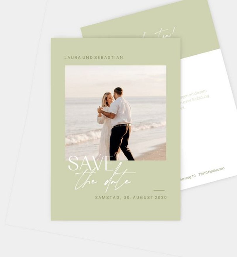 Save-The-Date Karte Hochzeit Liebesbote