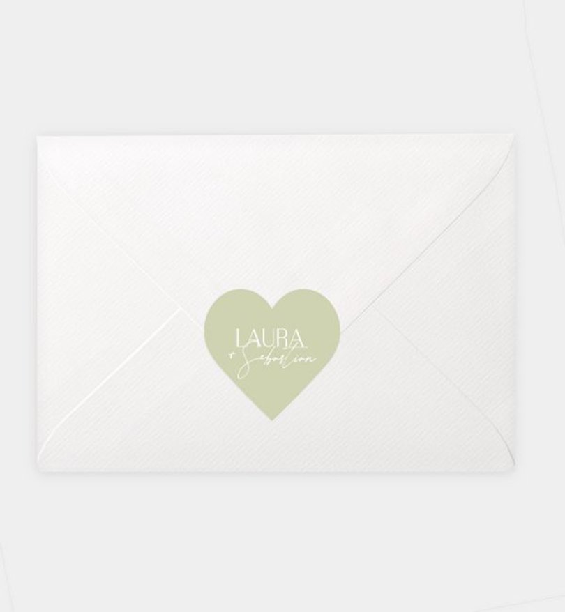 Siegelsticker Hochzeit Liebesbote