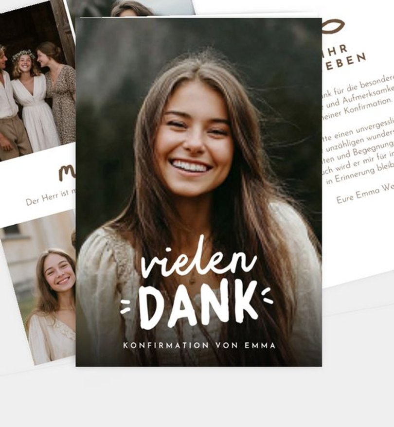 Dankeskarte Konfirmation Next Step