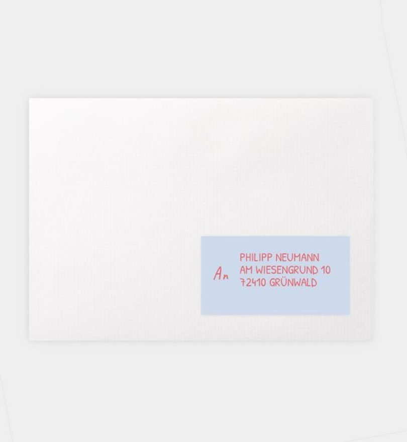 Empfängeraufkleber Kommunion Linea