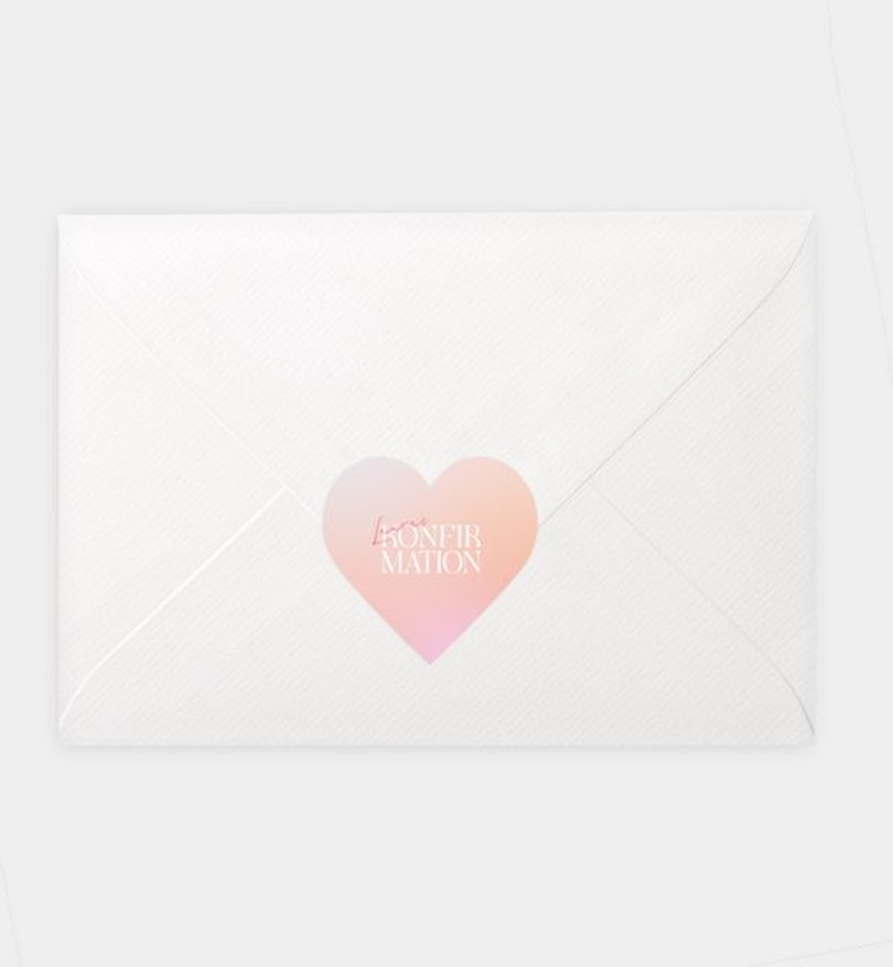Siegelsticker Konfirmation Dip Dye