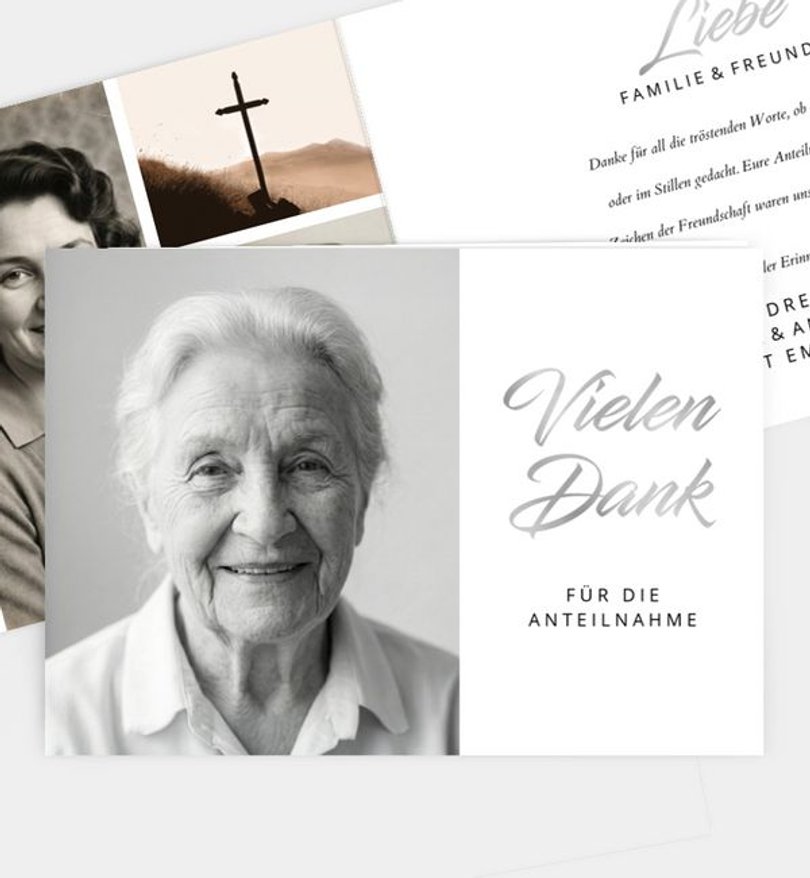 Dankeskarte Trauer Gratitude