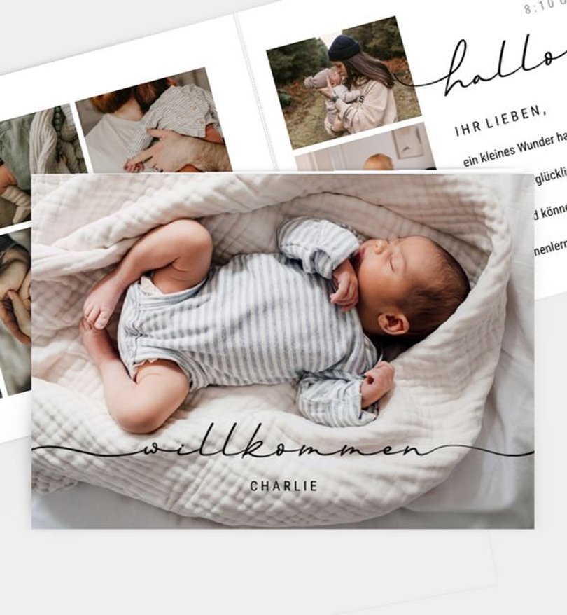 Geburtsanzeige Geburt Bundle of Joy · UNICEF